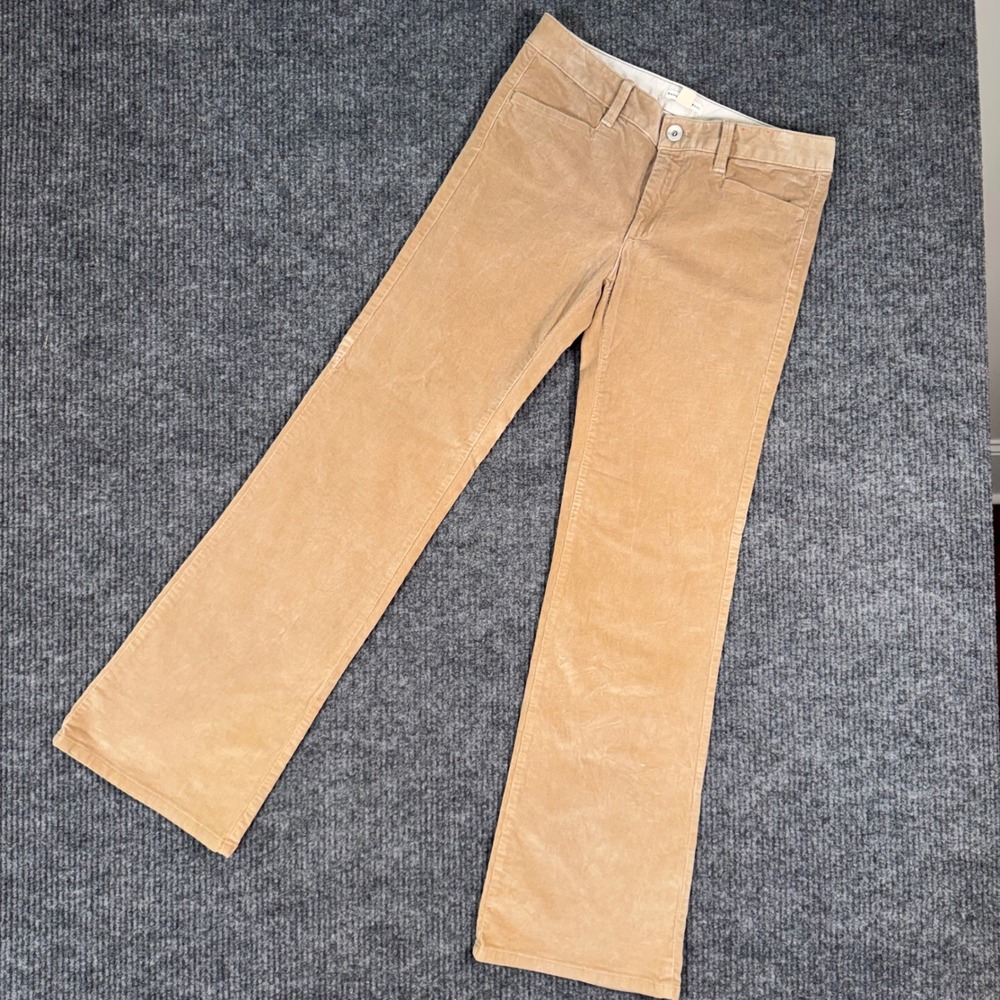 Vintage Y2K Banana Republic Corduroy Pants Tan Low Rise Bootcut Stretch 28x32